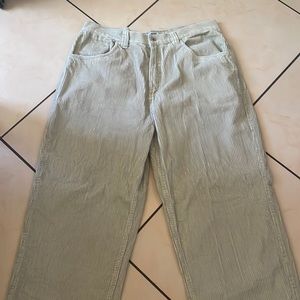 vintage tan “anchor blue” baggy corduroy pants